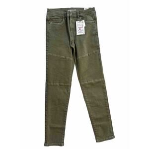 Zara NEW Boy biker Skinny jeans olive green sie 13/14 $29 B3